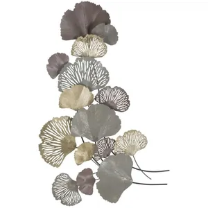 Décoration murale  en métal multicolore 76x7,6x126 cm pas cher