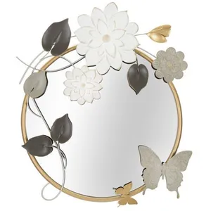Miroir mural en métal multicolore 749x7x66 cm pas cher
