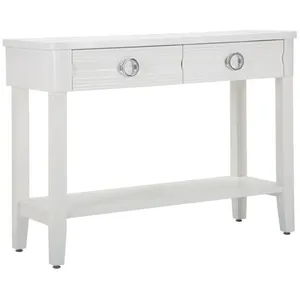 MAUROFERRETTI Console - Brillant - Rectangulaire - Bois - 2 tiroirs - Style contemporain pas cher
