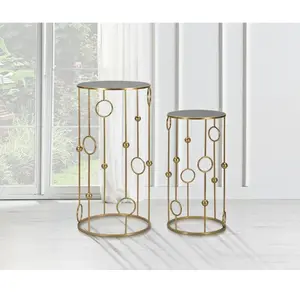 MAUROFERRETTI Table cage couple cm ø 50X100-40X80 pas cher