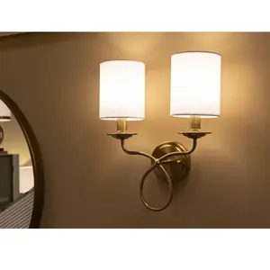 Applique murale double abat-jour Zagreb 35.5 x 17 x 43 cm pas cher