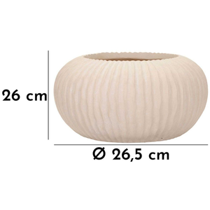 Vase en magnésie Mist 35 x 18 cm pas cher