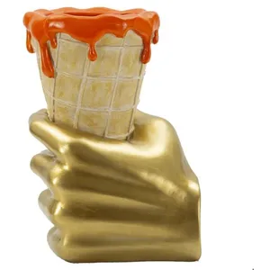Vase en forme de cornet de glace Mauro Ferretti - Multicolore - 125x11x31 cm pas cher