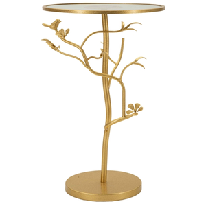 Table dAppoint Design Birds 60cm Or pas cher