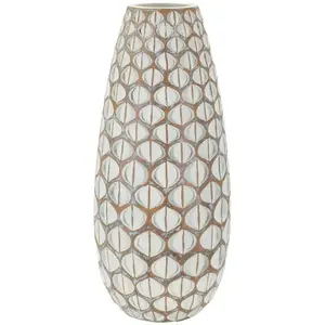 Vase en résine blanche ø 20x455 cm pas cher