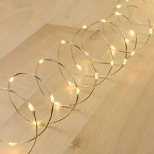 Guirlande lumineuse - Lotti - M40S 3AA PDQ - 4 m - 40 Micro LED blanc chaud - À piles portable pas cher