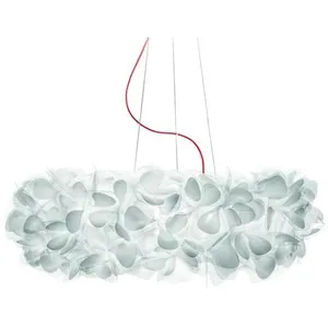 Slamp Clizia Lampe Suspension Mama non Mama, Blanc Câble Rouge