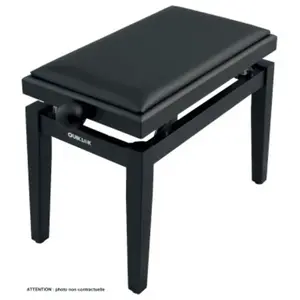 Quiklok Pb100bkl - Siège Deluxe En Bois - Noir Brillant