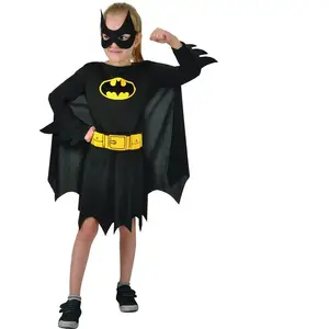 Ciao Dc Comics Verkleedpak Batgirl Meisjes Zwart 4-delig Maat 128 - 140 pas cher