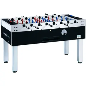 Garlando Voetbaltafel - Zwart - Grijs - Kickertafel - Voetbaltafel pas cher
