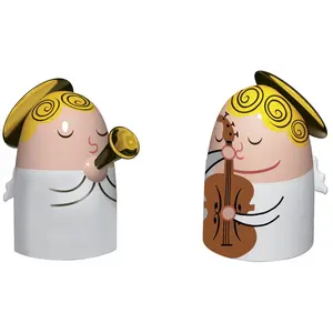 Comparateur de prix : Alessi Amgi26 Set 1 Angels Band Set de deux Figurines en Porcelaine, d...
