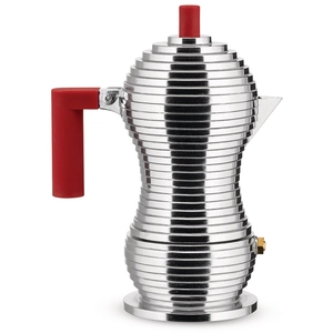 Machine à Café Espresso Rouge 3 Tasses Induction - Alessi pas cher