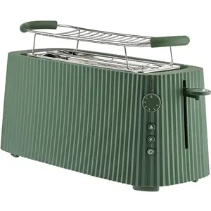 Alessi Plissé MDL15 GR - Grille-Pain à Double Compartiment Long pas cher