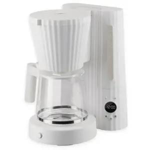 Comparateur de prix : Alessi Plissé Elektrisch-Koffiezetapparaat-Filterkoffie-Wit