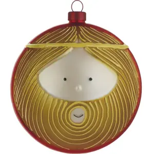 Comparateur de prix : Alessi Le Palle Presepe Giuseppe Kerstbal - glas -goud/rood