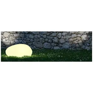 Pierre Lumineuse - VELAMP - 40cm - LED RGB - Recharge Solaire - IP66 pas cher