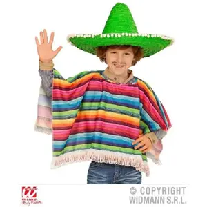 Widmann 1809 - Poncho Mexicain pour garçons, marron, taille unique (75 cm)