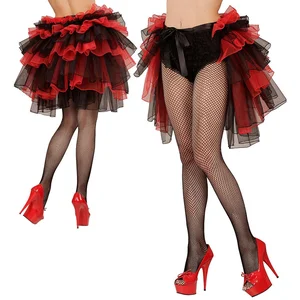 Vegaoo "Burleske rode en zwarte tutu voor vrouwen - Verkleedattribuut - One size" pas cher