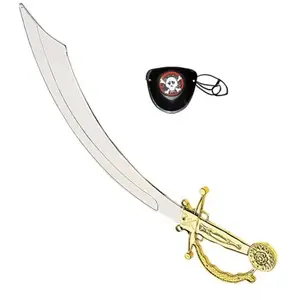 Comparateur de prix : Widmann Cimeterre Pirate Avec Cache Oeil - Argent