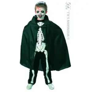 Comparateur de prix : Widmann Cape noire nylon enfant 90 cm