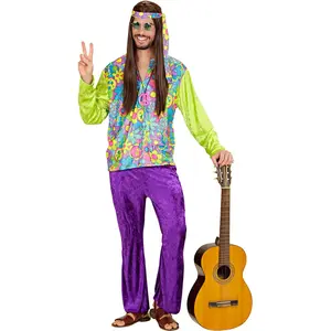 WIDMANN Déguisement Hippie Rétro homme pas cher