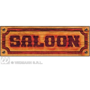 WIDMANN Affiche - Saloon - Décoration murale - Papier cartonné - 77x26 cm - Thème Western pas cher