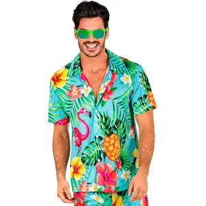 Widmann Zomer Partyblouse Flamingo Volwassen - Maat S/M pas cher