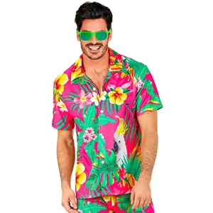 Widmann Zomer Partyblouse Papegaai Volwassen - Maat L/XL pas cher