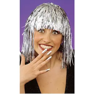 WIDMANN Perruque Disco Argent pas cher