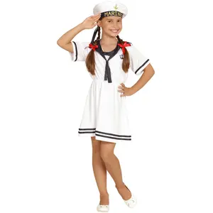 Widmann 03097 ? Enfants Costume Sailor Girl, robe et chapeau pas cher