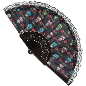 WIDMANN Eventail en tissu Dia de los Muertos
