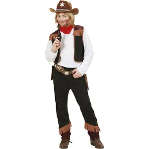 WIDMANN "COWBOY" (shirt with vest, pants, bandana) - (140 cm / 8-10 Years) pas cher