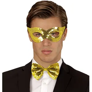 Masque Loup Sequin DoréVendu parcdiscount