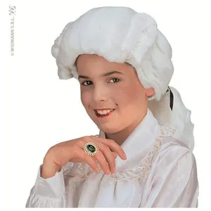 Widmann L6268 - Perruque Petit Lord, blanc, Cheveux synthétiques, Tresse, Perruque cheveux longs