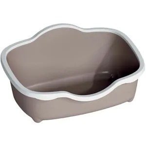 ZOLUX Bac à litière - Smart - Taupe - Large rebord anti-projection - Facile à nettoyer pas cher