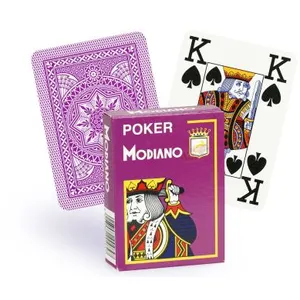 Modiano Jeu 52 cartes : CRISTALLO Mauve pas cher