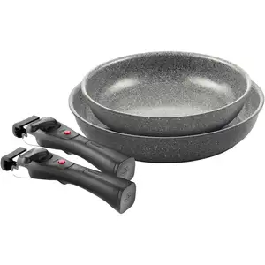 Ballarini Set de 4 poêles à frire Torre 20 + 28cm, Poêle + casserole