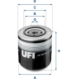 UFI Filters 23.167.00 Filtre à Huile pas cher
