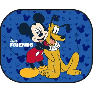 Rideaux latéraux - Mickey Mouse - Lot de 2 - 44 x 35 cm - Protection UV - Ventouse pas cher