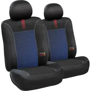 Red Bull Racing Housses de siège Set 6 pièces lignes mélangées noir/ro... pas cher