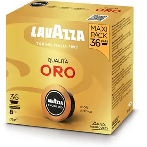 36 CAPSULES DE CAFÉ ORO. LAVAZZA A MODO MIO - HAUTE QUALITE - 100% ITALIEN pas cher