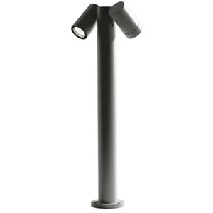 Borne extérieure 2xgu10 ip65 hauteur 70cm anthracite - ges1123 - Gea Luce pas cher