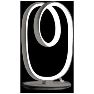 Diva - Lampe de table LED dimmable - Aluminium titane, diffuseur silic... pas cher