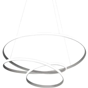 Lustre led gea luce diva ss led 4800lm 3000°k aluminium titane moderneVendu parmanomano