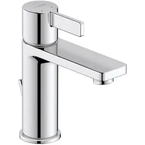 Duravit D-Neo wastafelmengkraan met trekwaste Chroom