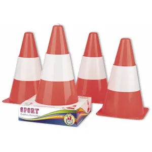 Simba Toys 107401522 Set de 4 pylones orange et blanc pas cher