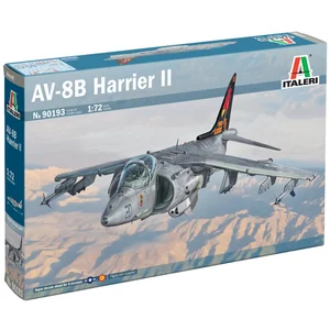 Italeri Modelbouwpakket Militaire voertuigen - 90193 McDonnell Douglas AV-8B Harrier II - Amerikaanse Straaljager Plastic - 1:72 - Modelbouw