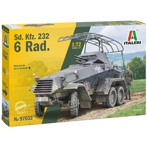 Italeri Modelbouwpakket Militaire voertuigen - 97032 Sd.Kfz. 232 (6-Rad) WWII - Duitse Pantserwagen Plastic - 1:72 -