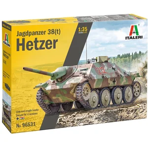 Italeri Modelbouwpakket Militaire voertuigen - 96531 Jagdpanzer 38(t) Hetzer WWII - Duitse Tankjager Plastic - 1:35 - Modelbouw pas cher