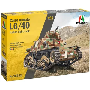 Italeri Modelbouwpakket Militaire voertuigen - 96553 Carro Armato L6/40 WWII - Italiaanse Lichte Tank Plastic - 1:35 - Modelbouw pas cher